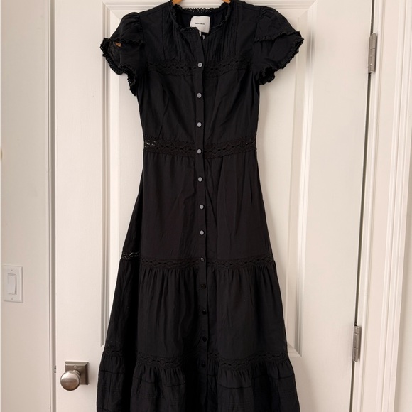 Reformation Zebrina Dress - Black - Picture 2 of 2